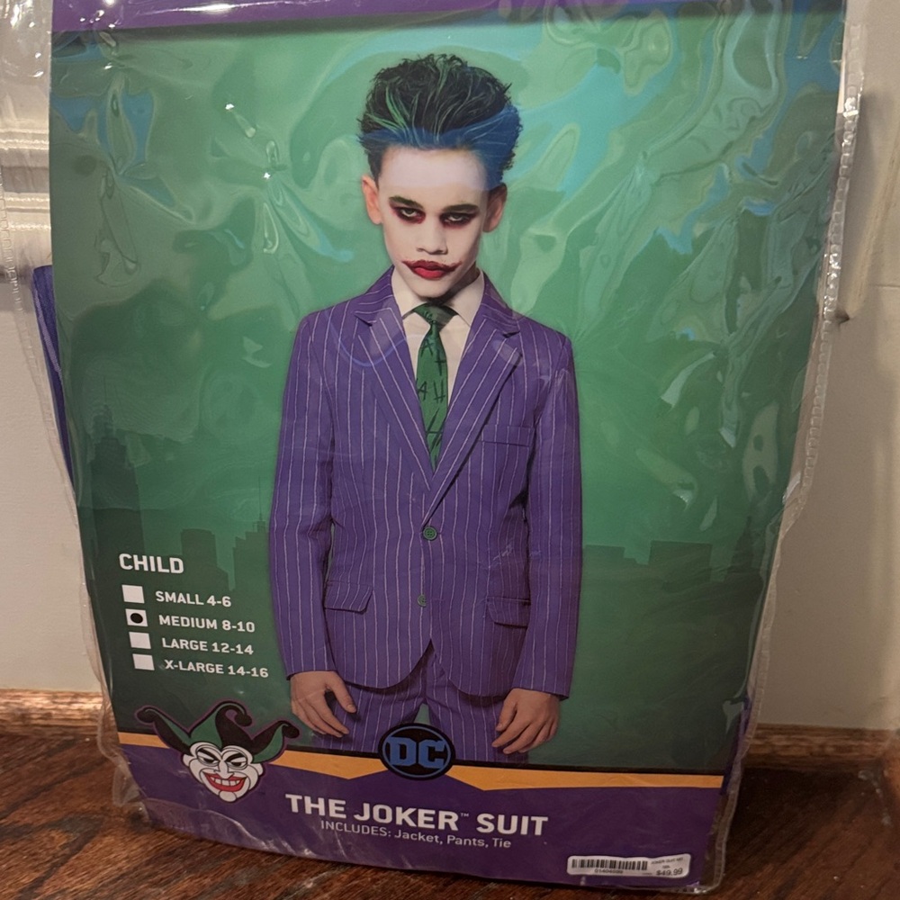 DC Joker Kids Costume - Purple and Green